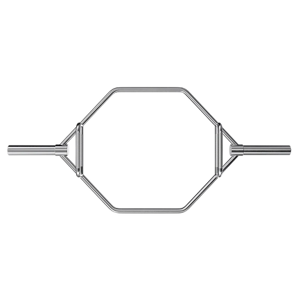 EPIC FITNESS - OLYMPIC HEX TRAP BAR WITH COMBO GRIPS, CHROME