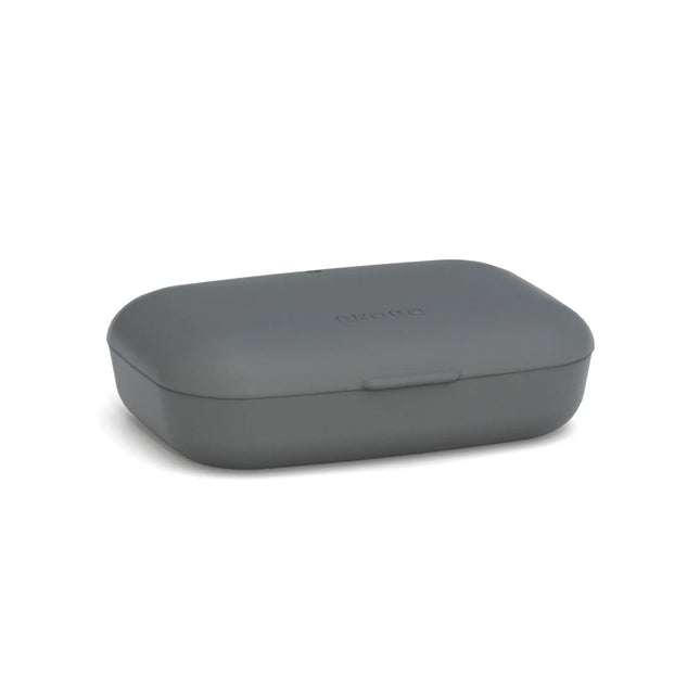 EKOBO SQUARE TRAVEL SOAP BOX grey smoke