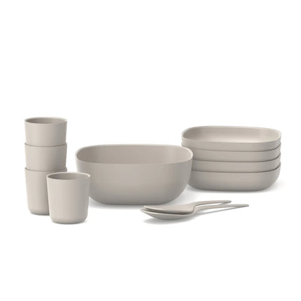 stone grey taupe pasta set ekobo bamboo eco friendly