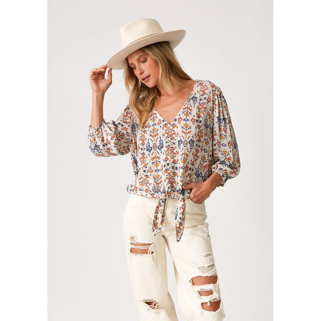 Lovestitch - Quiana Tie Front Top