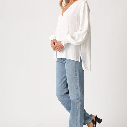 Lovestitch White Boho Shirt