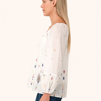 Lovestitch - Julieta Embroidered Blouse side view