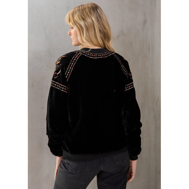 embroidery bomber jacket