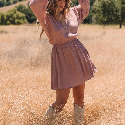 Paige Mini Dress LOvestitch dusty pink