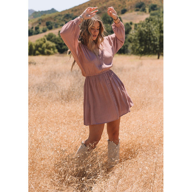 Paige Mini Dress LOvestitch dusty pink