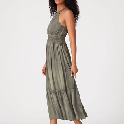 Lovestitch - Neve Smocked Halter Maxi Dress side