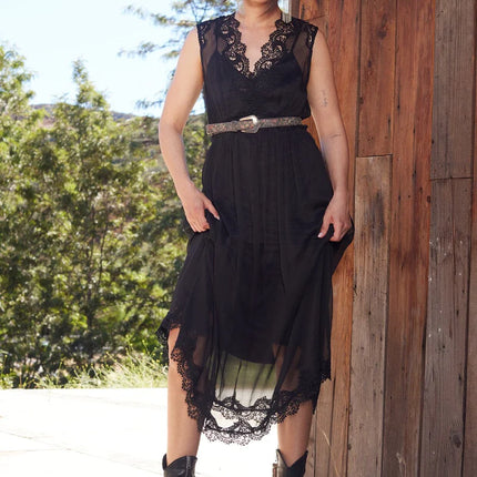 Lovestitch - Raven Lace Midi Dress