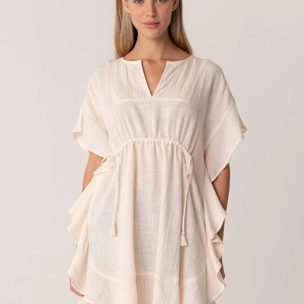 natural cotton cover-up dress