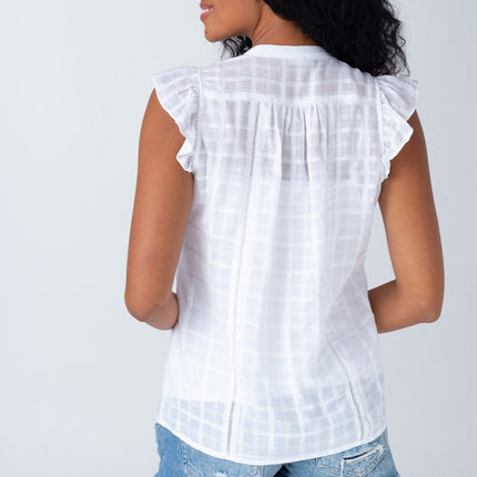 Lovestitch - Nicolette Flutter Sleeve Top back