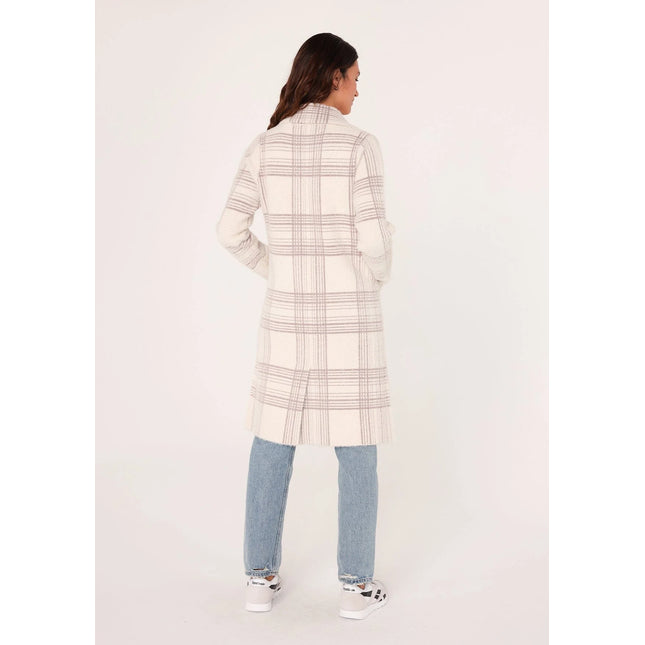 Lovestitch - Kingston Plaid Coatigan back