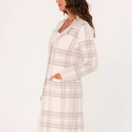 Lovestitch - Kingston Plaid Coatigan side