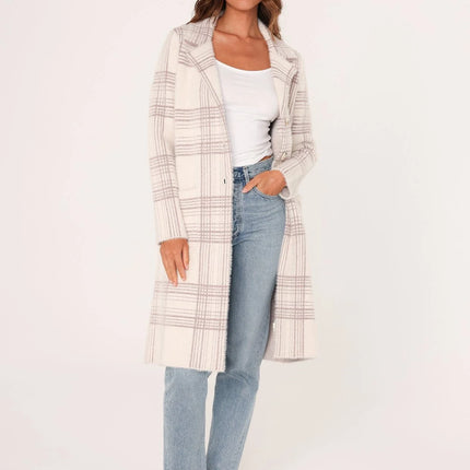 Lovestitch - Kingston Plaid Coatigan