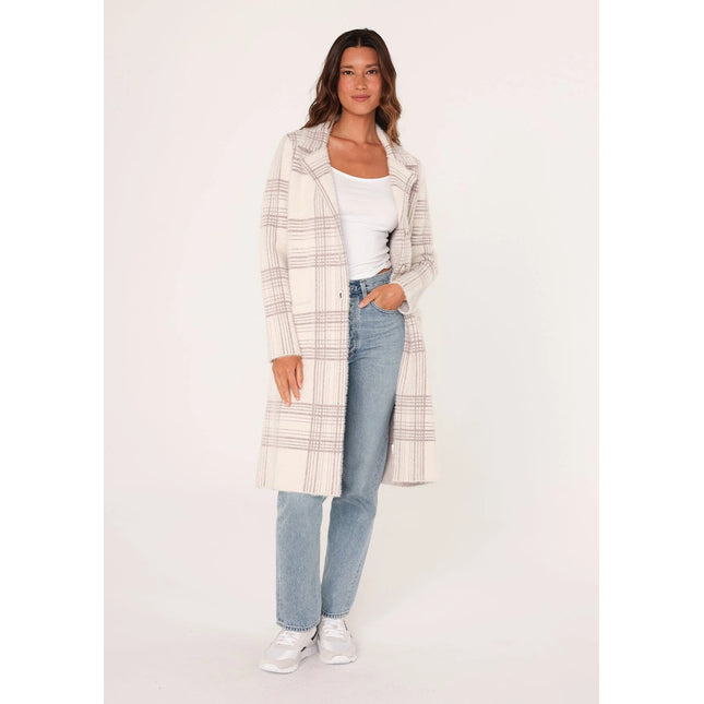 Lovestitch - Kingston Plaid Coatigan